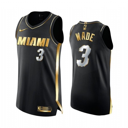 Dres Miami Heat Dwyane Wade 3 2020-21 Crna Golden Edition Swingman Dres Miami Heat Dwyane Wade 3 2020-21 Crna Golden Edition Swingman